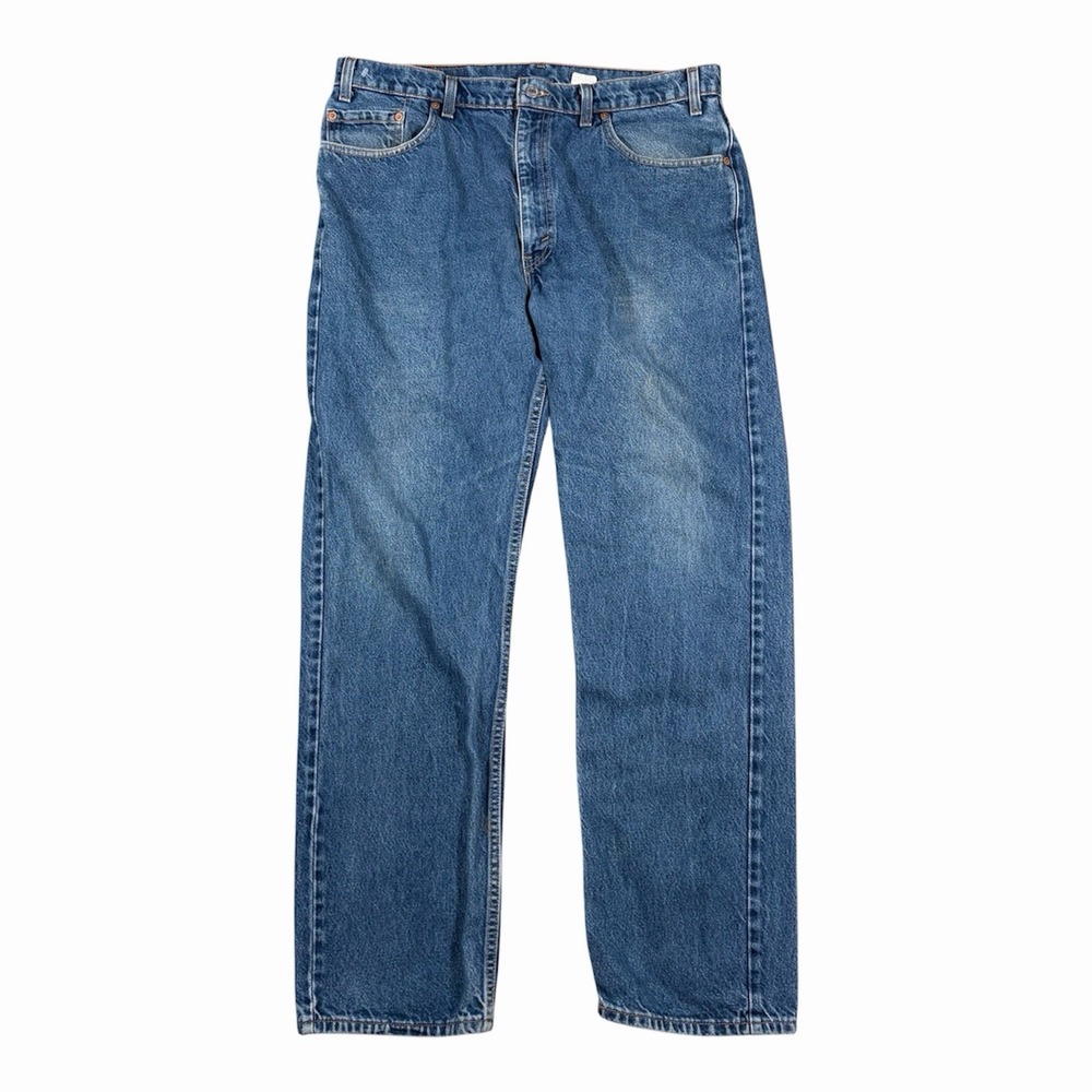 Vintage 80s Levi's 505 Jeans Men's 38x32 USA Made Straight Leg Denim Blue
